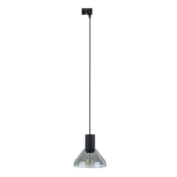 Lestenec na vrvici za 1-fazni tračni sistem NEO 1xE27/15W/230V črna/dimna črna