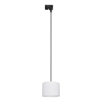 Lestenec na vrvici za 1-fazni tračni sistem TRACER 1xE27/15W/230V pr. 20 cm črna/bela