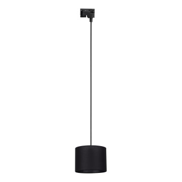 Lestenec na vrvici za 1-fazni tračni sistem TRACER 1xE27/15W/230V pr. 20 cm črna