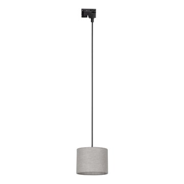 Lestenec na vrvici za 1-fazni tračni sistem TRACER 1xE27/15W/230V pr. 20 cm črna/siva