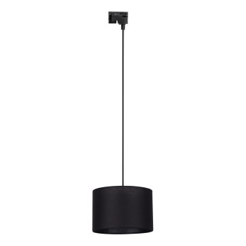 Lestenec na vrvici za 1-fazni tračni sistem TRACER 1xE27/15W/230V pr. 30 cm črna