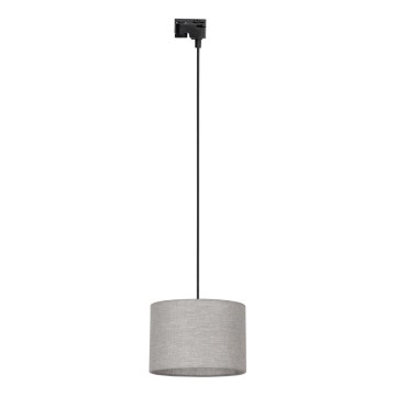 Lestenec na vrvici za 1-fazni tračni sistem TRACER 1xE27/15W/230V pr. 30 cm črna/siva