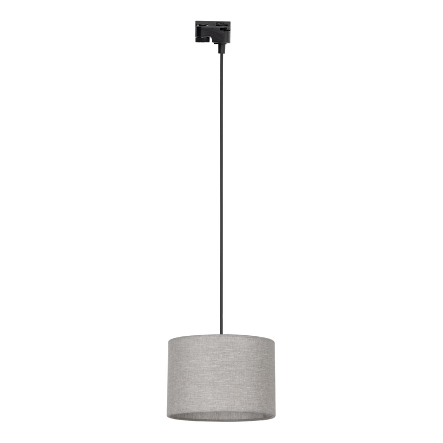 Lestenec na vrvici za 1-fazni tračni sistem TRACER 1xE27/15W/230V pr. 30 cm črna/siva