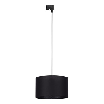 Lestenec na vrvici za 1-fazni tračni sistem TRACER 1xE27/15W/230V pr. 38 cm črna