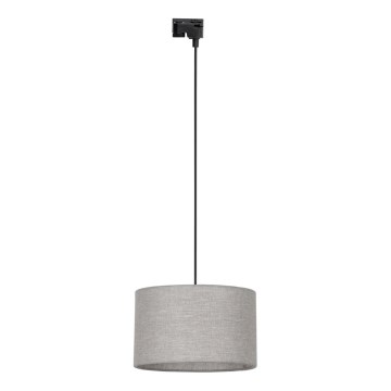 Lestenec na vrvici za 1-fazni tračni sistem TRACER 1xE27/15W/230V pr. 38 cm črna/siva