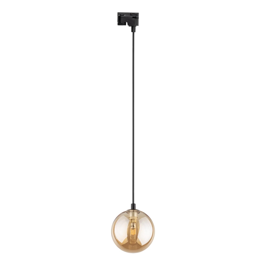 Lestenec na vrvici za 1-fazni tračni sistem TRACER 1xG9/8W/230V črna/dimna rjava