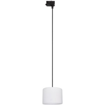 Lestenec na vrvici za tračni sistem 3-fazni TRACER 1xE27/15W/230V pr. 20 cm črna/bela