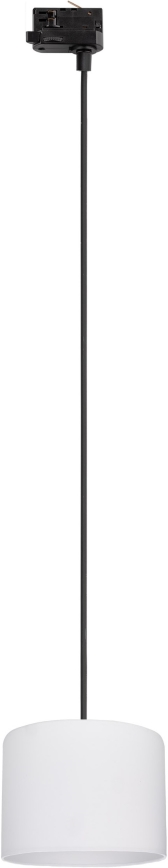 Lestenec na vrvici za tračni sistem 3-fazni TRACER 1xE27/15W/230V pr. 20 cm črna/bela