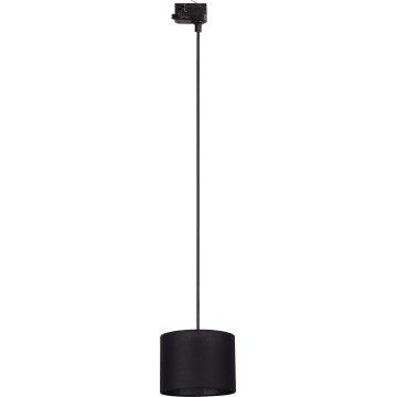 Lestenec na vrvici za tračni sistem 3-fazni TRACER 1xE27/15W/230V pr. 20 cm črna