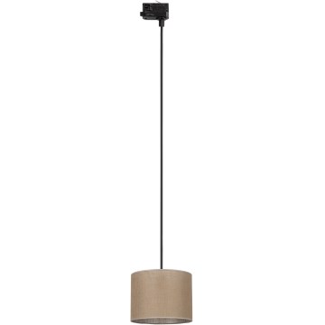 Lestenec na vrvici za tračni sistem 3-fazni TRACER 1xE27/15W/230V pr. 20 cm črna/rjava