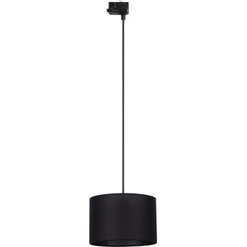 Lestenec na vrvici za tračni sistem 3-fazni TRACER 1xE27/15W/230V pr. 30 cm črna