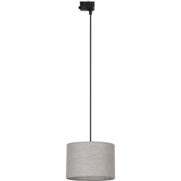 Lestenec na vrvici za tračni sistem 3-fazni TRACER 1xE27/15W/230V pr. 30 cm črna/siva