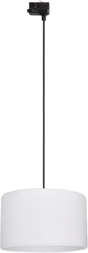 Lestenec na vrvici za tračni sistem 3-fazni TRACER 1xE27/15W/230V pr. 38 cm črna/bela