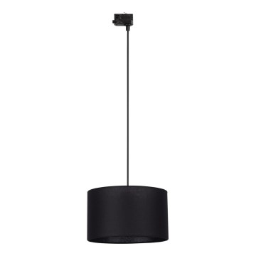 Lestenec na vrvici za tračni sistem 3-fazni TRACER 1xE27/15W/230V pr. 38 cm črna