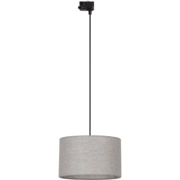 Lestenec na vrvici za tračni sistem 3-fazni TRACER 1xE27/15W/230V pr. 38 cm črna/siva