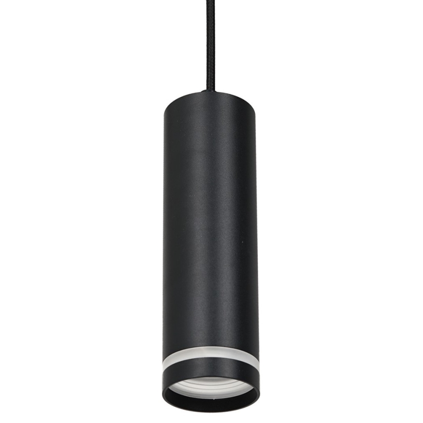 Lestenec na vrvici za tračni sistem PIPE 1xGU10/25W/230V črn
