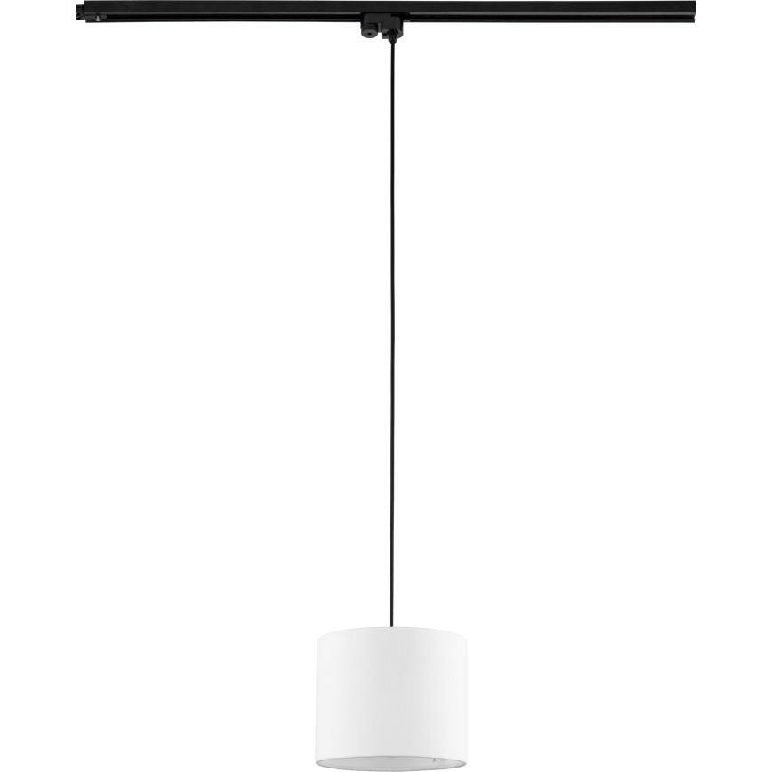 Lestenec na vrvici za 1-fazni tračni sistem TRACER 1xE27/15W/230V pr. 20 cm črna/bela