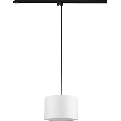 Lestenec na vrvici za 1-fazni tračni sistem TRACER 1xE27/15W/230V pr. 30 cm črna/bela