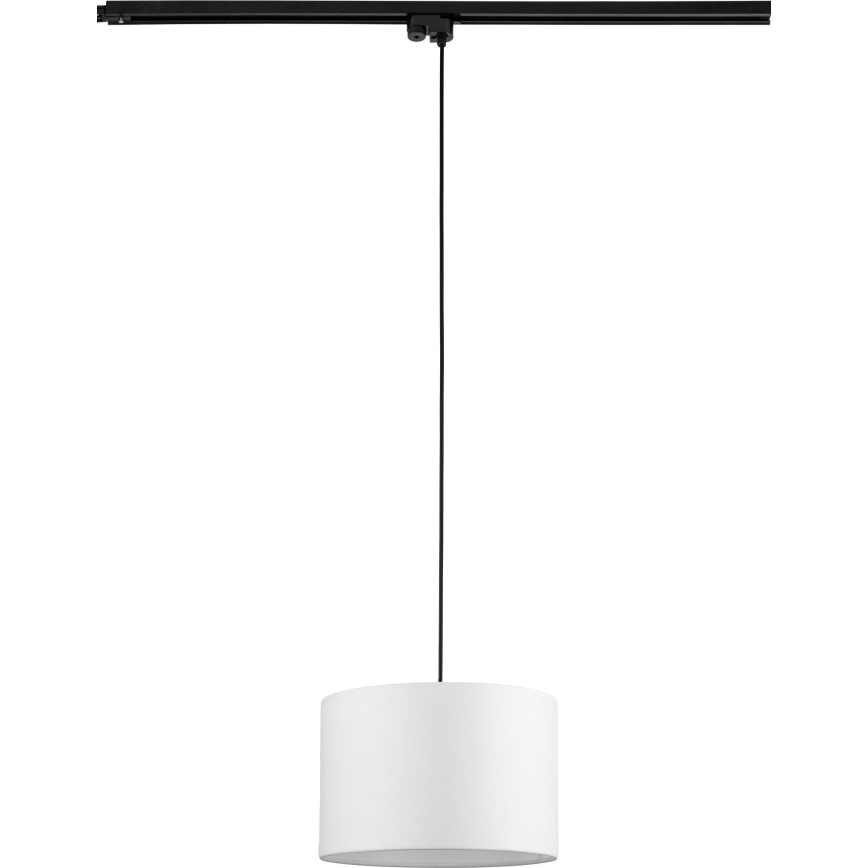 Lestenec na vrvici za 1-fazni tračni sistem TRACER 1xE27/15W/230V pr. 30 cm črna/bela