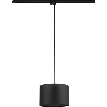Lestenec na vrvici za 1-fazni tračni sistem TRACER 1xE27/15W/230V pr. 30 cm črna
