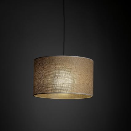 Lestenec na vrvici za 1-fazni tračni sistem TRACER 1xE27/15W/230V pr. 38 cm črna/rjava