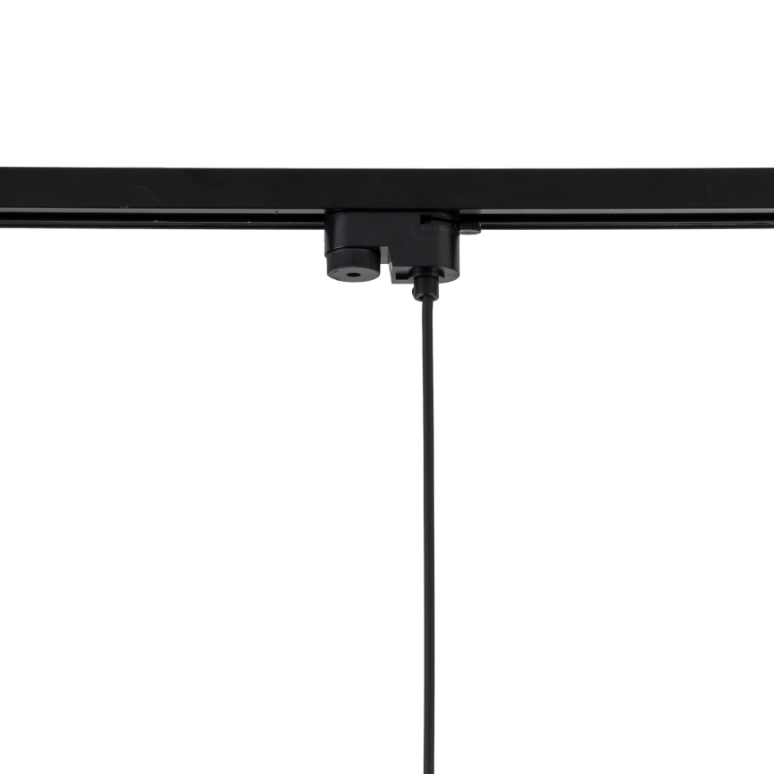 Lestenec na vrvici za 1-fazni tračni sistem TRACER 1xE27/15W/230V pr. 38 cm črna/rjava
