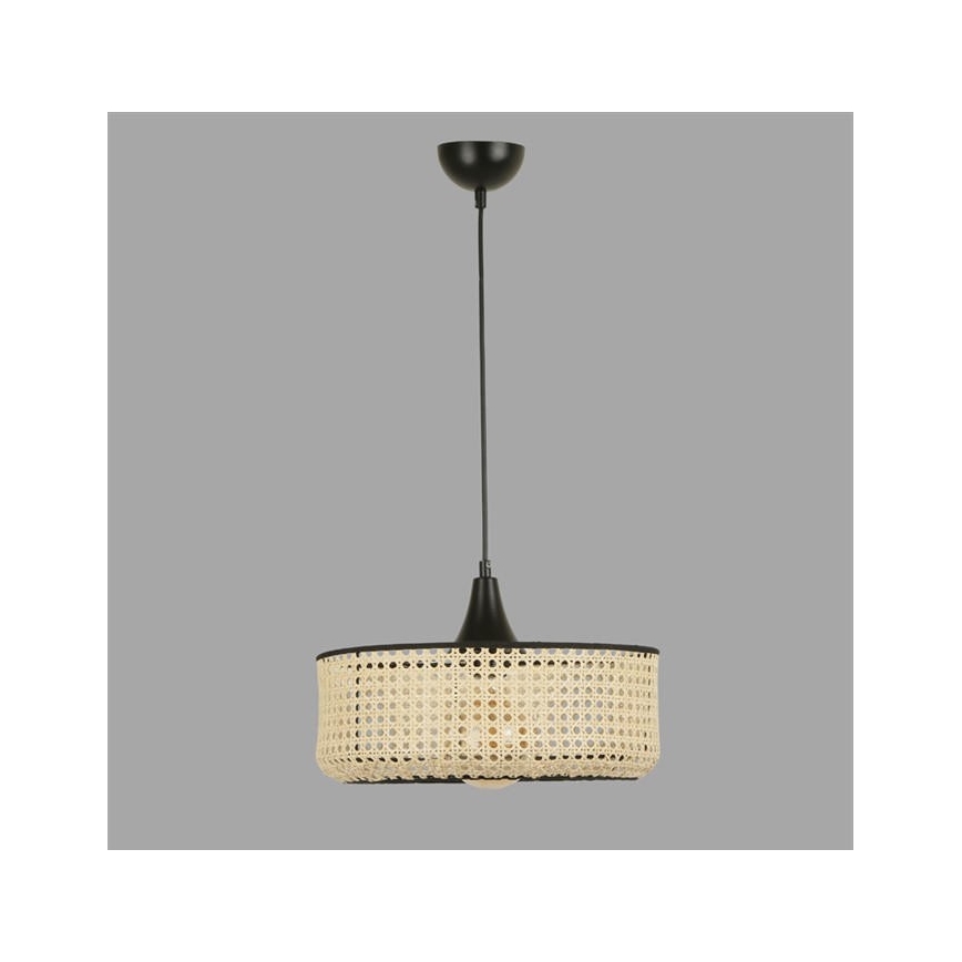 Lestenec na vrvici ZACK 1xE27/60W/230V ratan