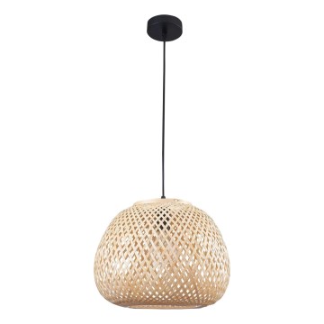 Lestenec na vrvici ZANZIBAR 1xE27/20W/230V pr. 35 cm bambus