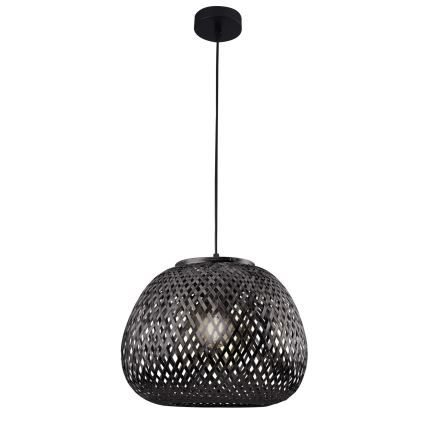 Lestenec na vrvici ZANZIBAR 1xE27/20W/230V pr. 35 cm bambus