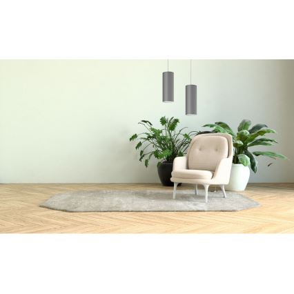 Lestenec na vrvici ZIK 1xE27/40W/230V siva