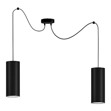 Lestenec na vrvici ZIK 2xE27/40W/230V spider črna
