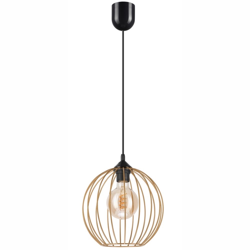 Lestenec na vrvici ZOYA 1xE27/60W/230V medenina
