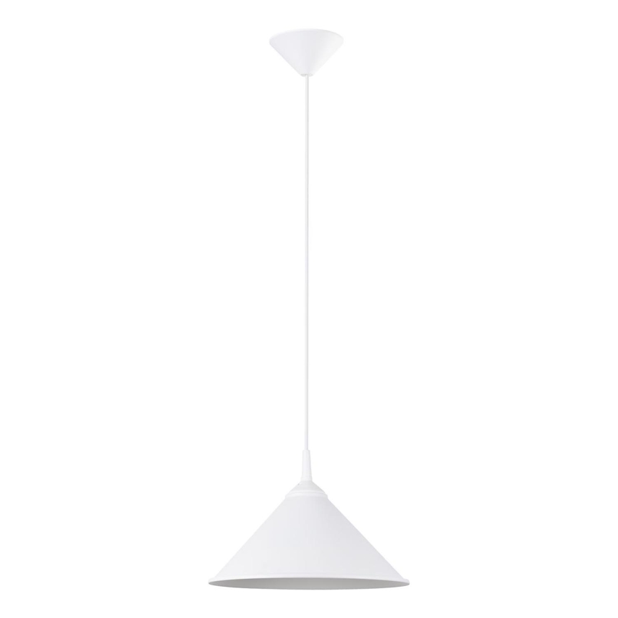 Lestenec na vrvici ZUMA 1xE27/15W/230V pr. 30 cm bela
