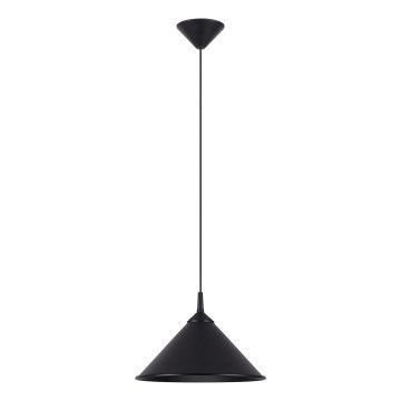 Lestenec na vrvici ZUMA 1xE27/15W/230V pr. 30 cm črna