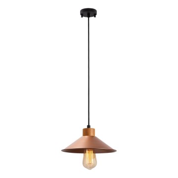 Lestenec na žici MANAVGAT 1xE27/40W/230V medena/rjava