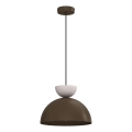 Lestenec na žici NEVIS 1xE27/15W/230V, premer 29 cm, rjav