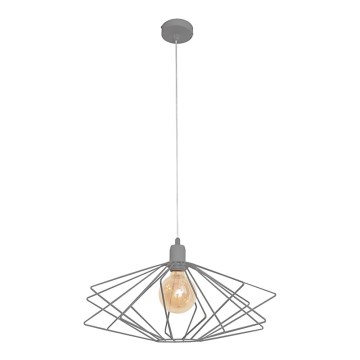 Lestenec SATURN 1xE27/15W/230V siv