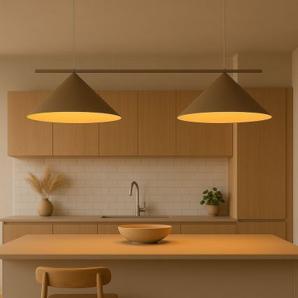 Lestenec z obesnim kablom CAPITAL 2xGX53/15W/230V bež