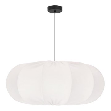 Lestenja na vrvici CAFEE 1xE27/40W/230V premer 52 cm bela