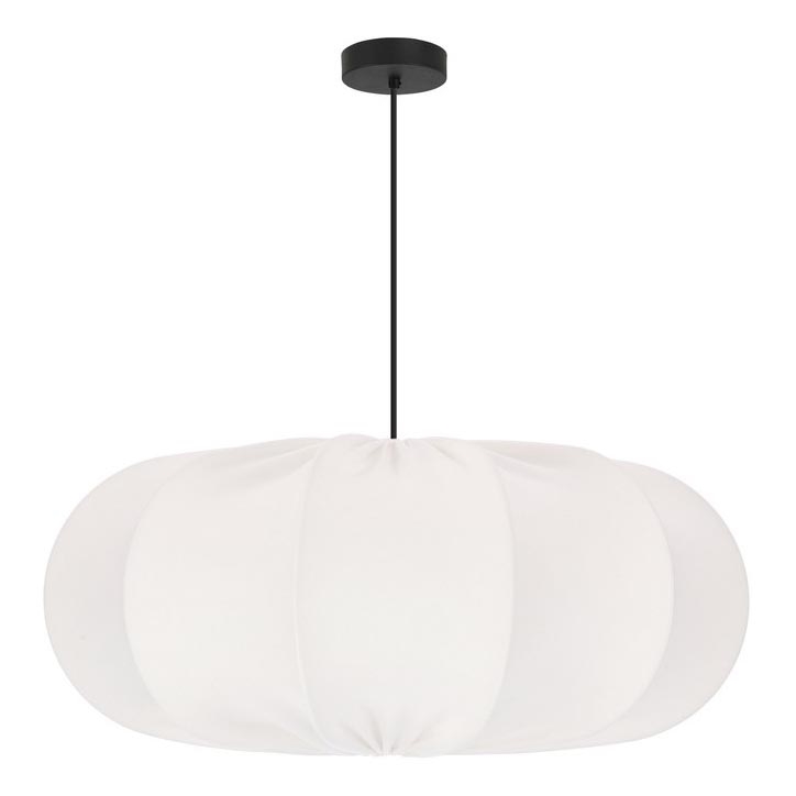 Lestenja na vrvici CAFEE 1xE27/40W/230V premer 52 cm bela