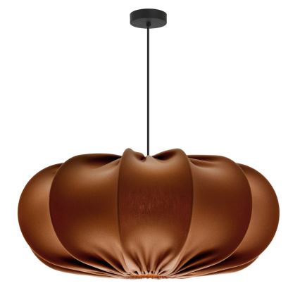 Lestenja na vrvici CAFEE 1xE27/40W/230V premer 52 cm rjava