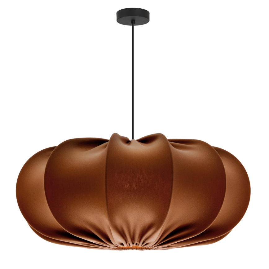 Lestenja na vrvici CAFEE 1xE27/40W/230V premer 52 cm rjava