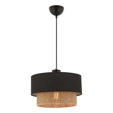 Lestenje ECHO 1xE27/60W/230V črna/rjava