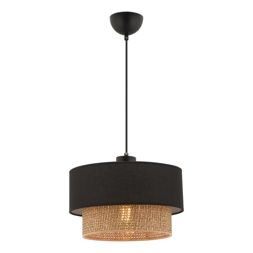 Lestenje ECHO 1xE27/60W/230V črna/rjava