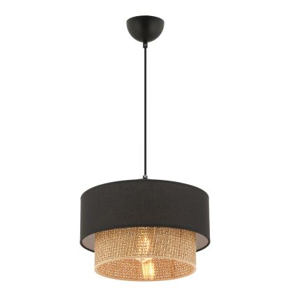 Lestenje ECHO 1xE27/60W/230V črna/rjava