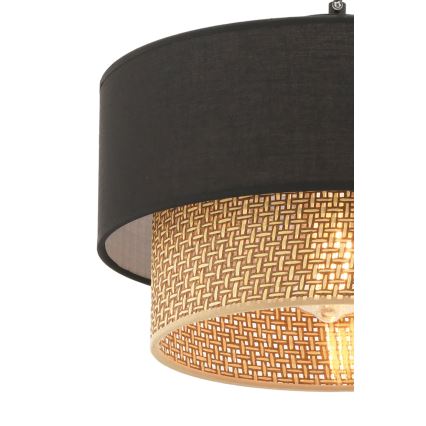 Lestenje ECHO 1xE27/60W/230V črna/rjava
