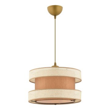 Lestenje na vrvici HALO 1xE27/60W/230V rjava/kremna