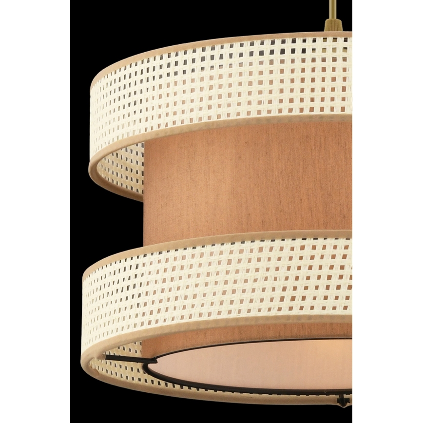 Lestenje na vrvici HALO 1xE27/60W/230V rjava/kremna