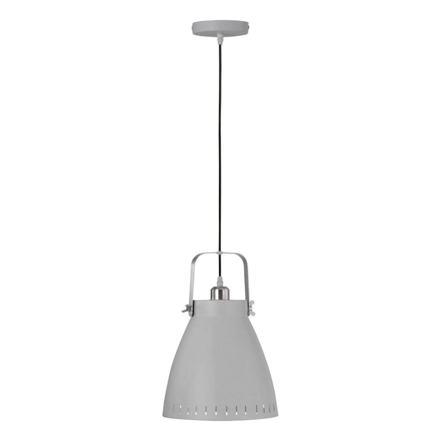 Leuchten Direkt 11059-15 - Lestenec na vrvici EVA 1xE27/60W/230V pr. 21,5 cm siva