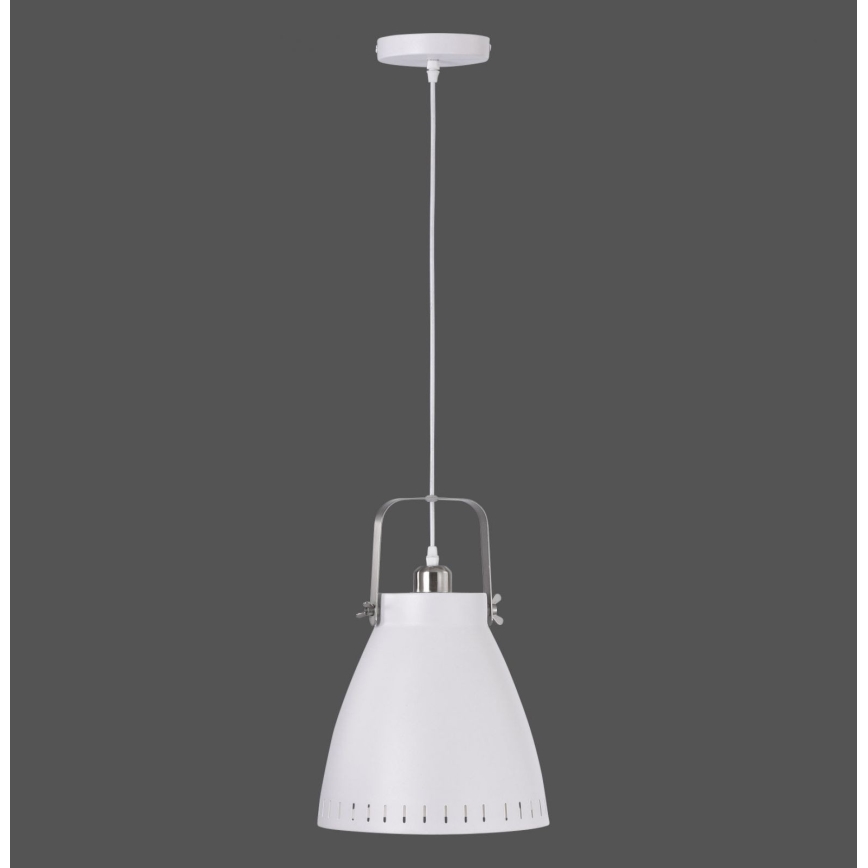 Leuchten Direkt 11059-16 - Lestenec na vrvici EVA 1xE27/60W/230V pr. 21,5 cm bela